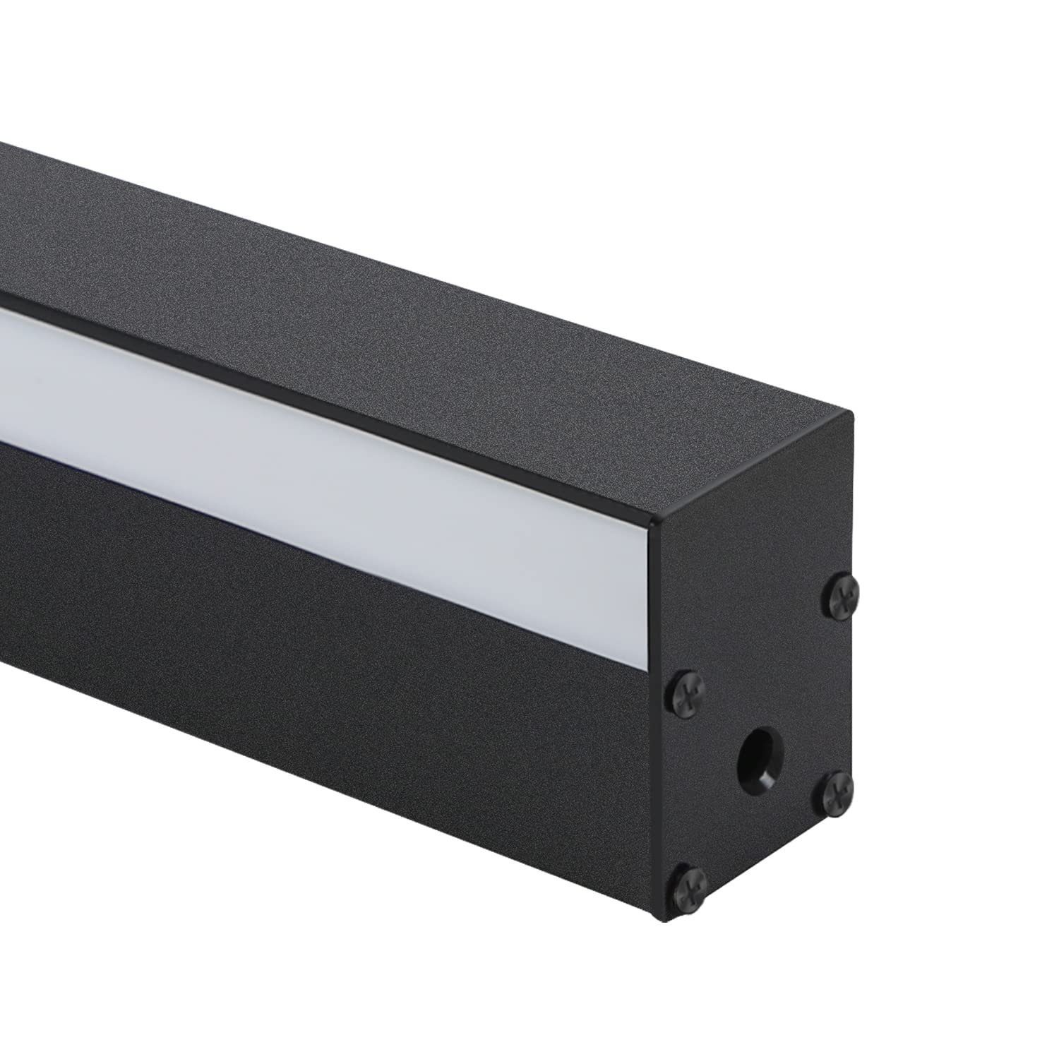 ZMH LED Wandleuchte innen Modern 27W Flur Schwarz Beleuchtung Wohn- Kinder- Schlafzimmer, LED fest integriert, 3000K warmweiß, 60CM