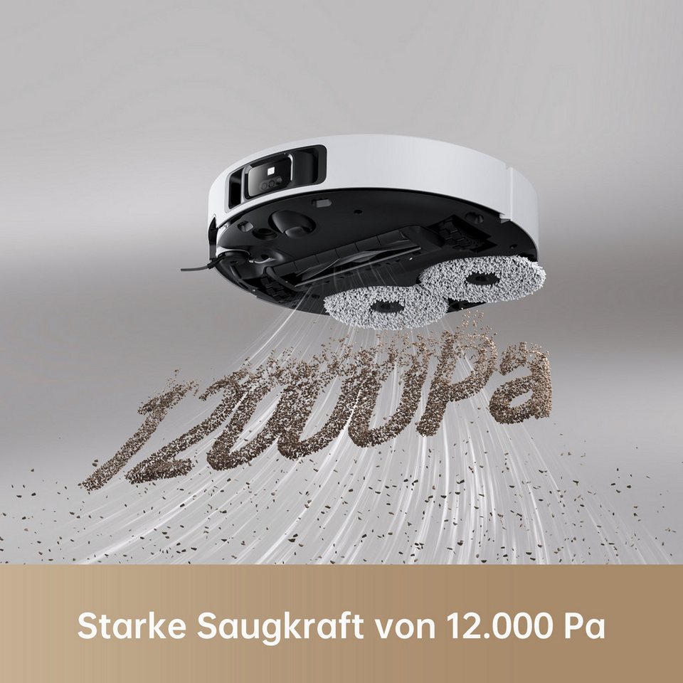 DREAME Saugroboter mit Wischfunktion X40 Ultra Complete Mop Extend, ausfahrbare Seitenbürste, 12.000 Pa Saugleistung ... mehr