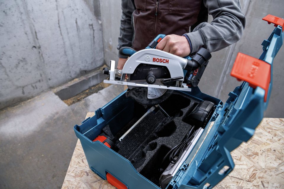BOSCH Akku-Handkreissäge GKS 18V-57-2 L Kreissäge Ohne Akku - im Karton ... mehr