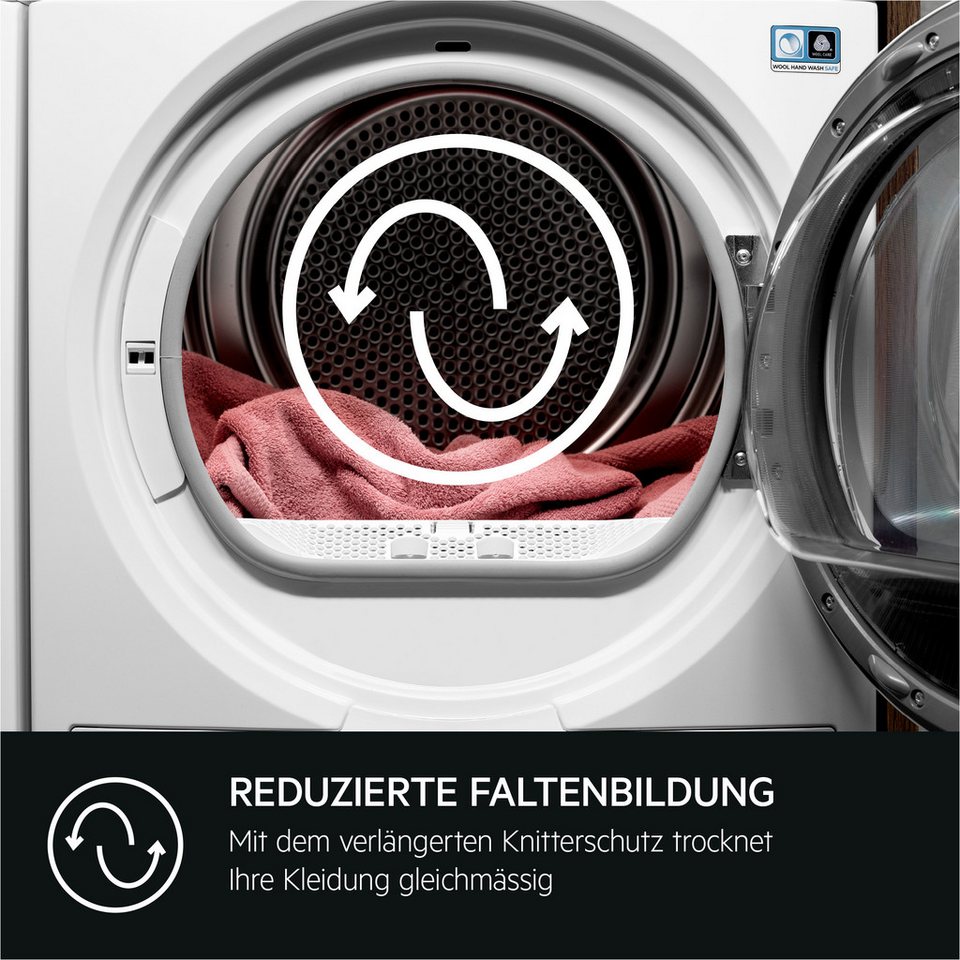 AEG Wärmepumpentrockner 7000 SensiDry® TR7T60680 916900044 SensiDry®: mit der Wärmepumpentechnologie weniger Energieverbrauch ... mehr