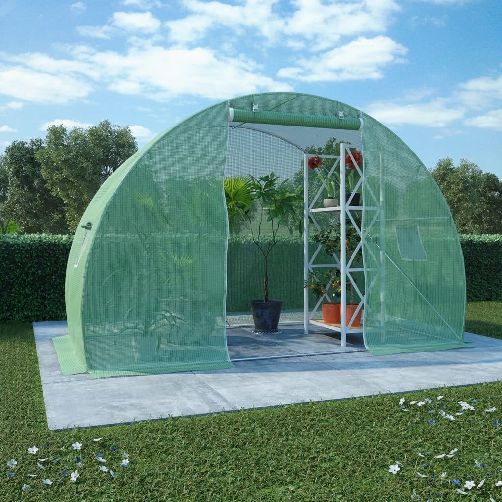 vidaXL Gewächshaus Gewächshaus 4,5 m² 300x150x200 cm