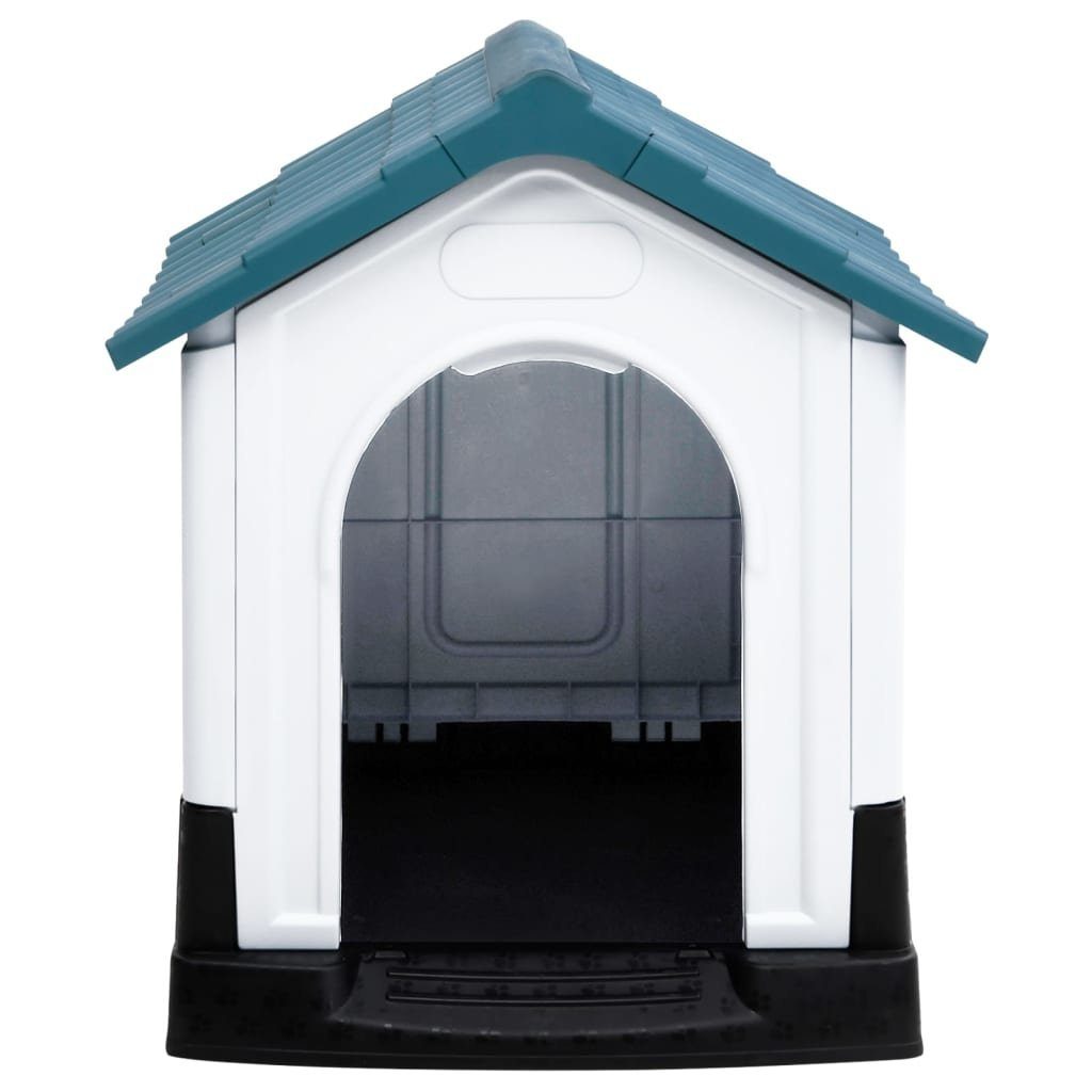 vidaXL Hundehütte Hundehütte Blau 57x68x66 cm Polypropylen