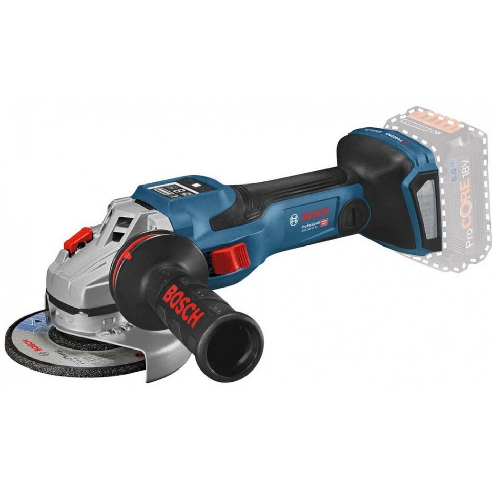 BOSCH Akku-Winkelschleifer BITURBO GWS 18V-15 SC solo - Akku-Winkelschleifer - blau/schwarz ... mehr