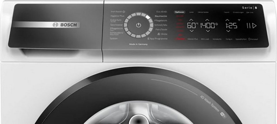 BOSCH Waschmaschine Serie 8 WGB244010 Knitter-Programm Iron Assist, Speed Perfect, Easy Start, Home Connect ... mehr
