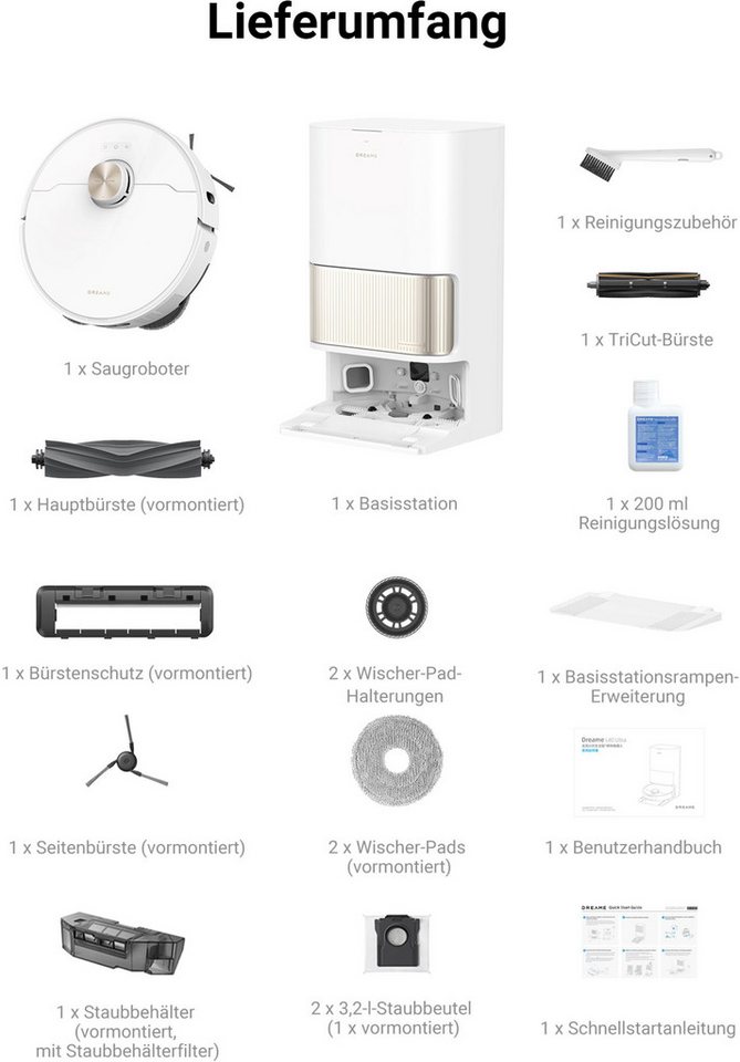 DREAME Saugroboter Saugroboter Dreame L40 Ultra mit Wischfunktion ... mehr