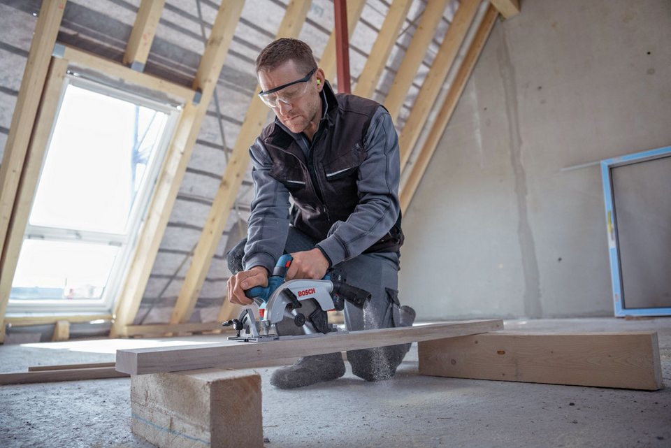 BOSCH Akku-Handkreissäge GKS 18V-57-2 L Kreissäge Ohne Akku - im Karton ... mehr