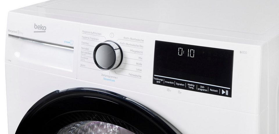 BEKO Wärmepumpentrockner B3TO82C9W Multifunktionsdisplay ... mehr