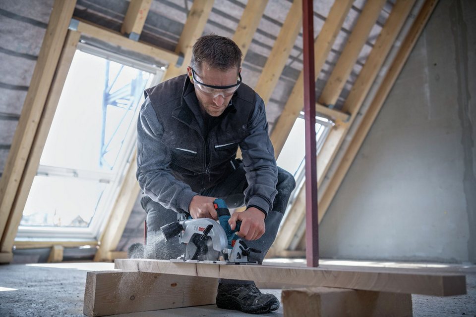 BOSCH Akku-Handkreissäge GKS 18V-57-2 L Kreissäge Ohne Akku - im Karton ... mehr