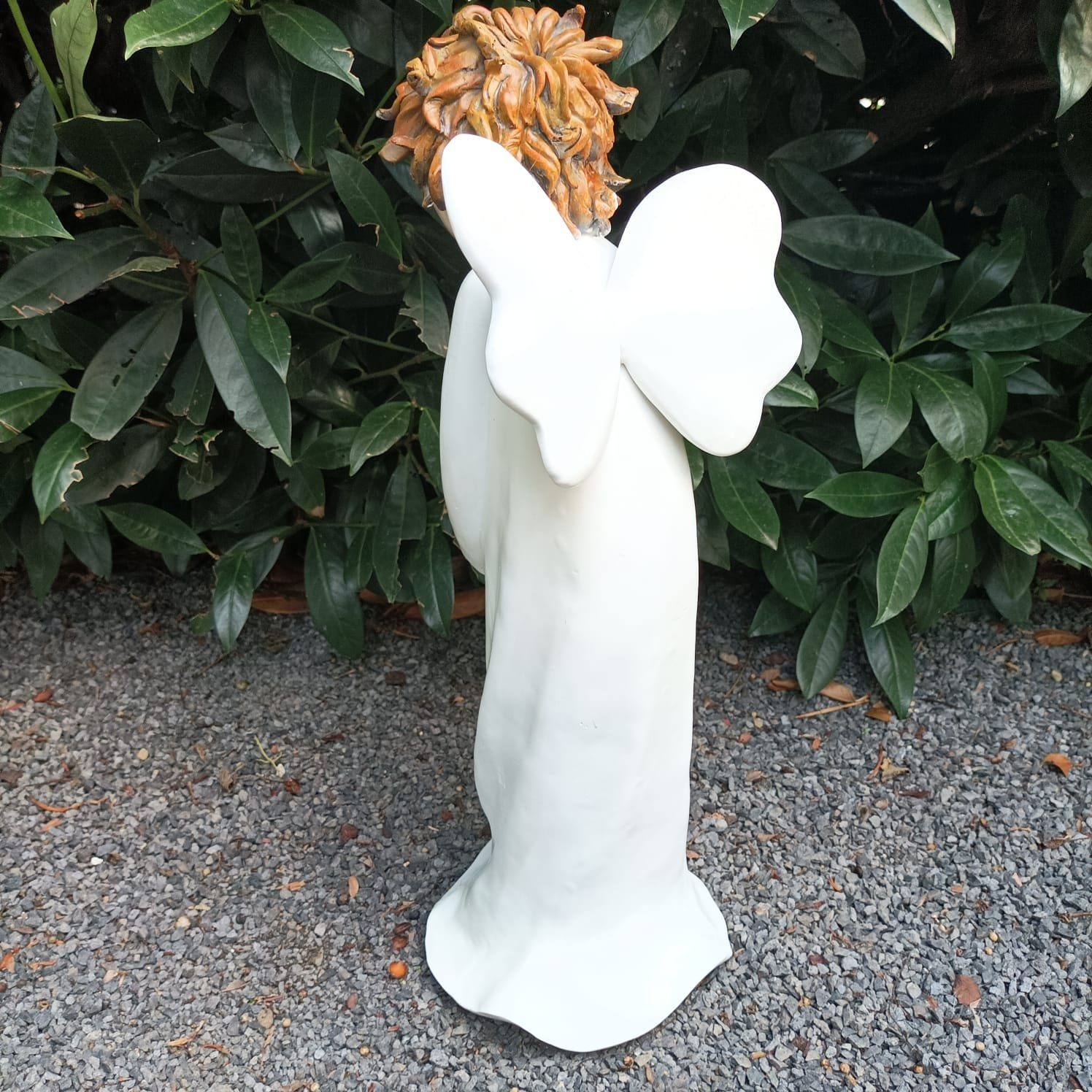 Aspinaworld Gartenfigur Gartenfigur stehende Engel Figur 50 cm