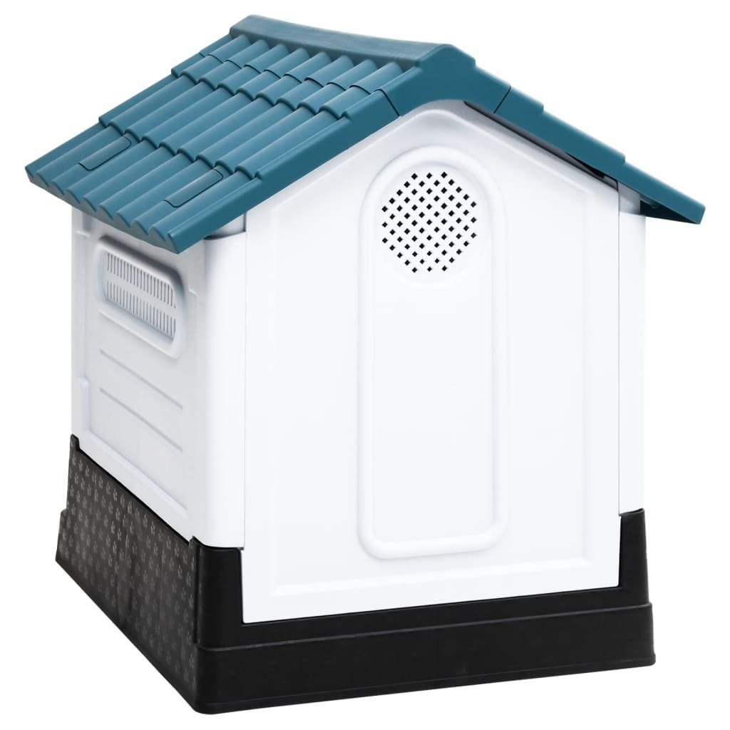 vidaXL Hundehütte Hundehütte Blau 57x68x66 cm Polypropylen