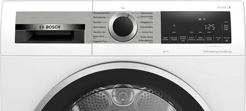 BOSCH Wärmepumpentrockner Serie 6 WQG235D00 Selbstreinigender Kondensator, Halbe Beladung, Reversierende Trommel ... mehr