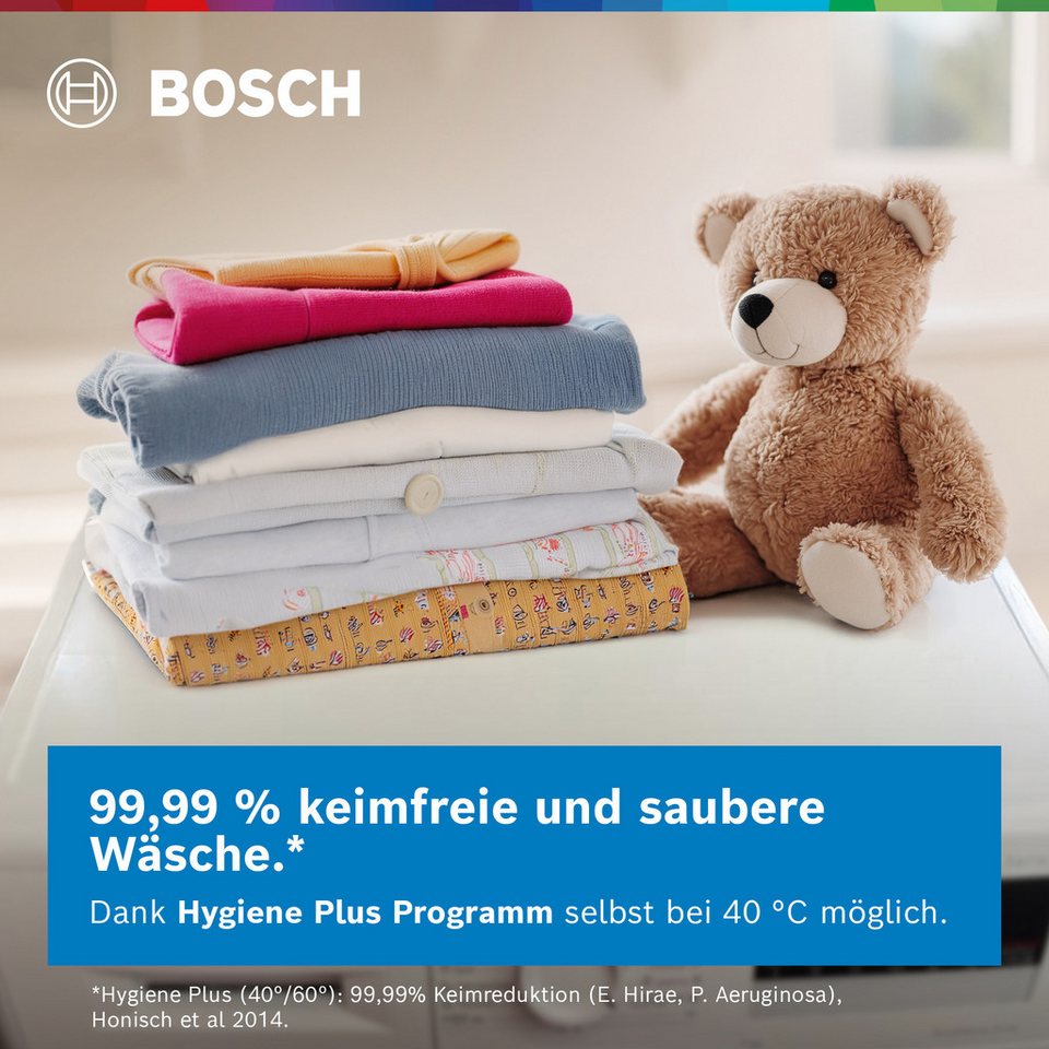 BOSCH Waschmaschine Serie 6 WUU28T70 unterbaufähig, Speed Perfect, Hygiene Plus, großes LED-Display ... mehr