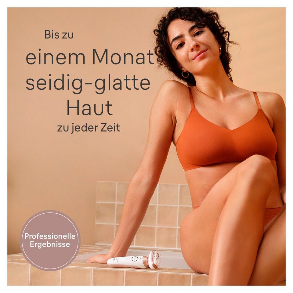 BRAUN Epilierer Silk-épil Flex 9 9-360 mit Rasier-, Trimmer- & Peelingaufsatz, Mini-Rasierer für das Gesicht ... mehr