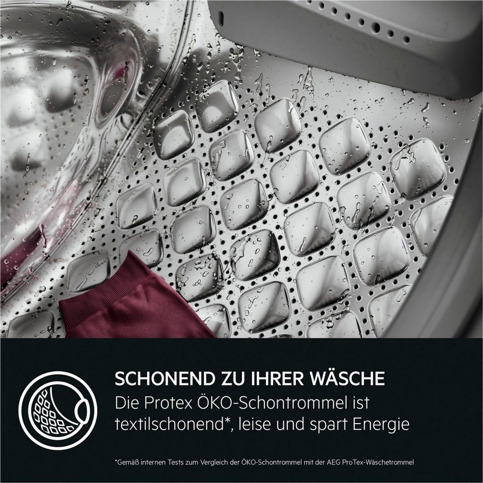 AEG Waschmaschine 7000 LR7A70490 ProSteam - Dampf-Programm für 96 % weniger Wasserverbrauch ... mehr