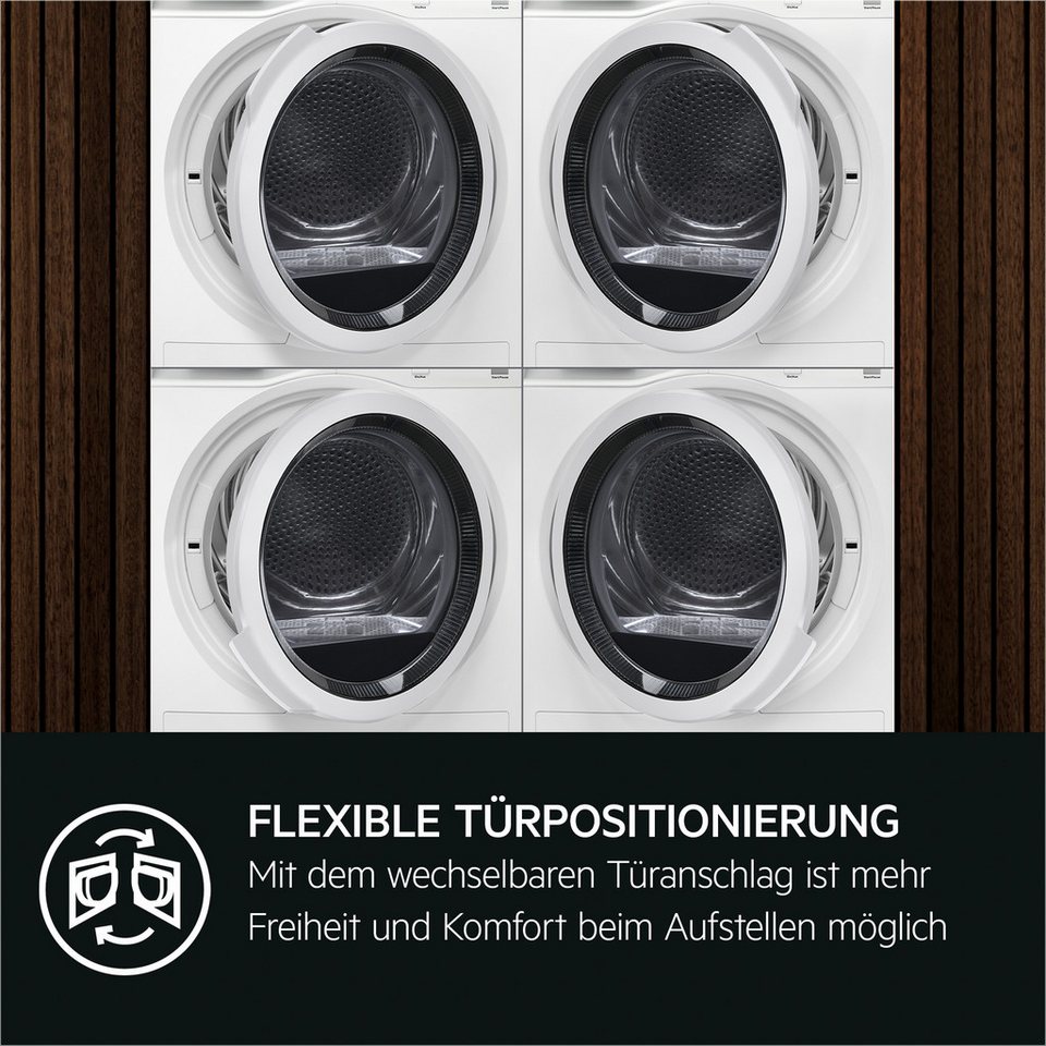 AEG Wärmepumpentrockner 7000 SensiDry® TR7T60680 916900044 SensiDry®: mit der Wärmepumpentechnologie weniger Energieverbrauch ... mehr