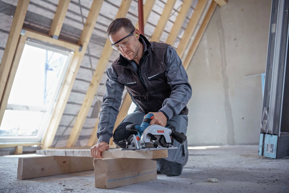 BOSCH Akku-Handkreissäge GKS 18V-57-2 L Kreissäge Ohne Akku - im Karton ... mehr
