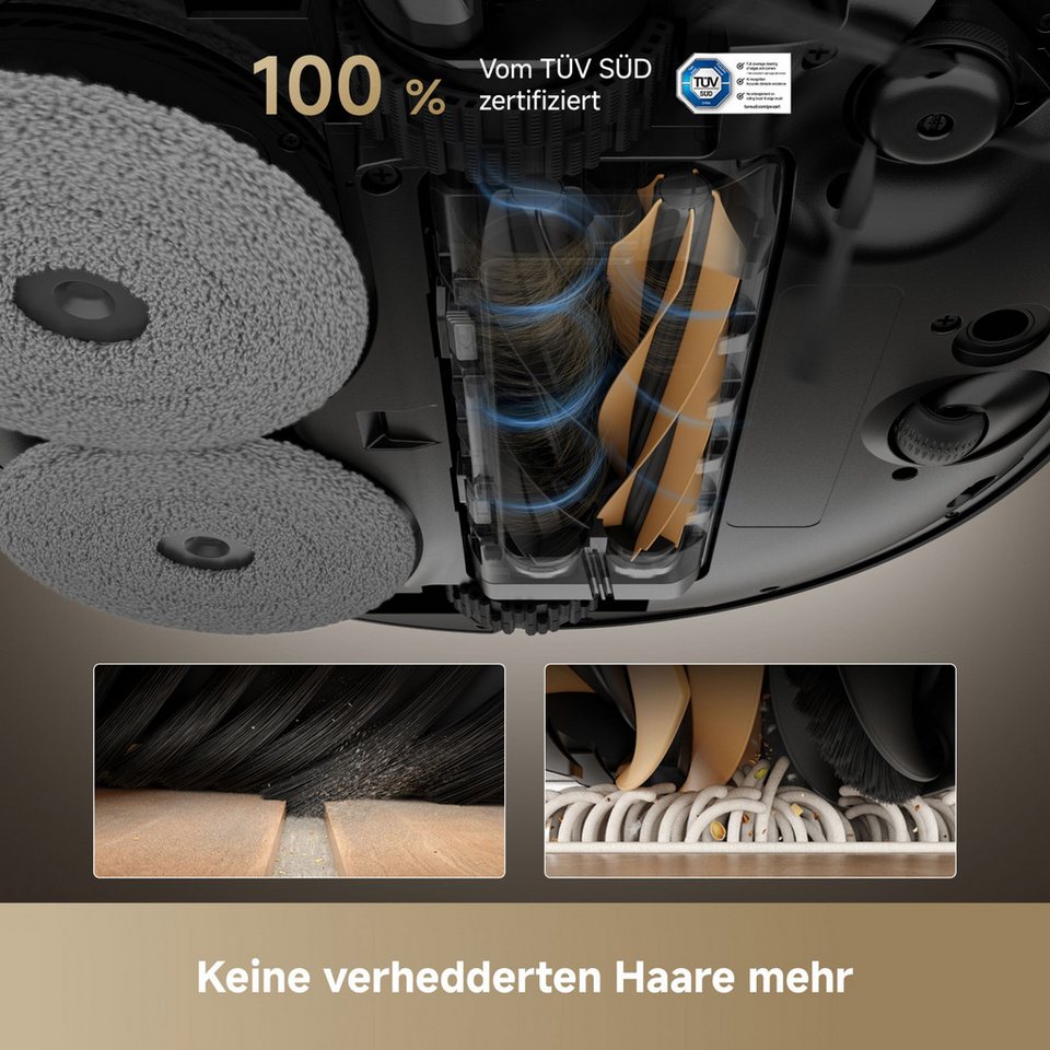 DREAME Saugroboter mit Wischfunktion Dreame X50 Master, 20.000 Pa Saugkraft Hindernisüberwindung, kompakte Basisstation ... mehr
