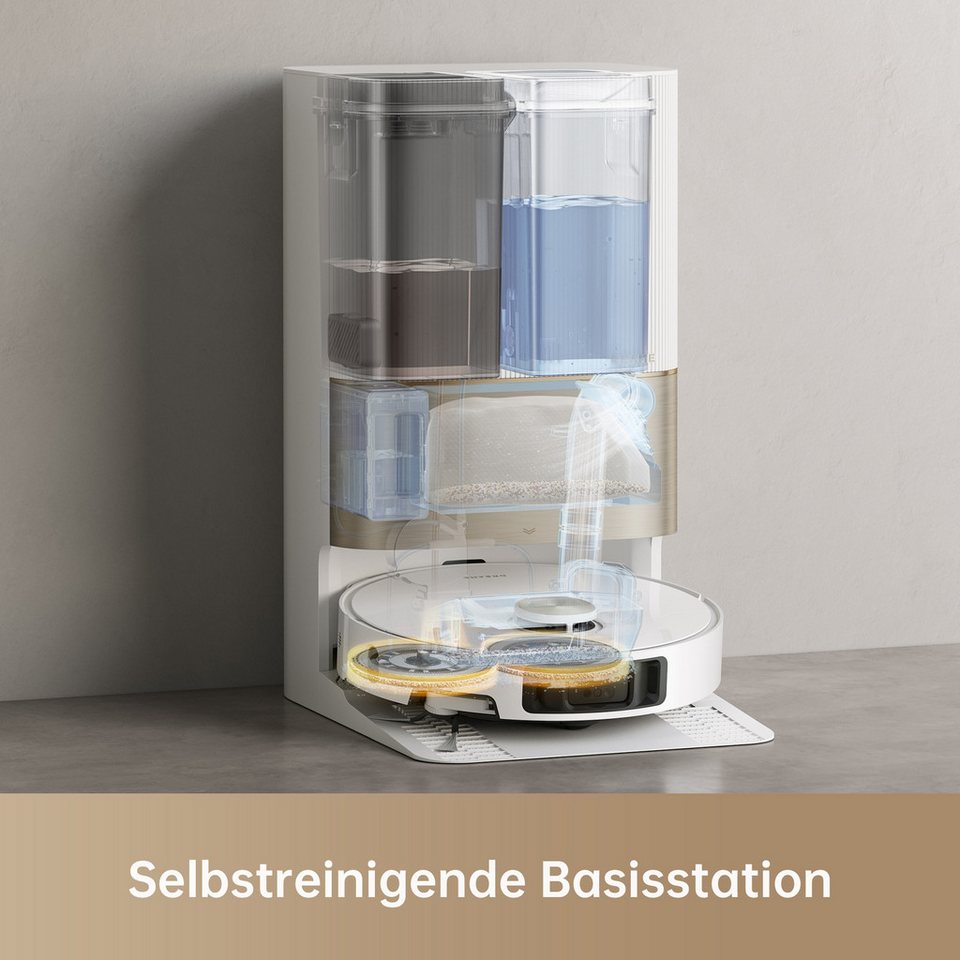 DREAME Saugroboter mit Wischfunktion X40 Ultra Complete Mop Extend, ausfahrbare Seitenbürste, 12.000 Pa Saugleistung ... mehr