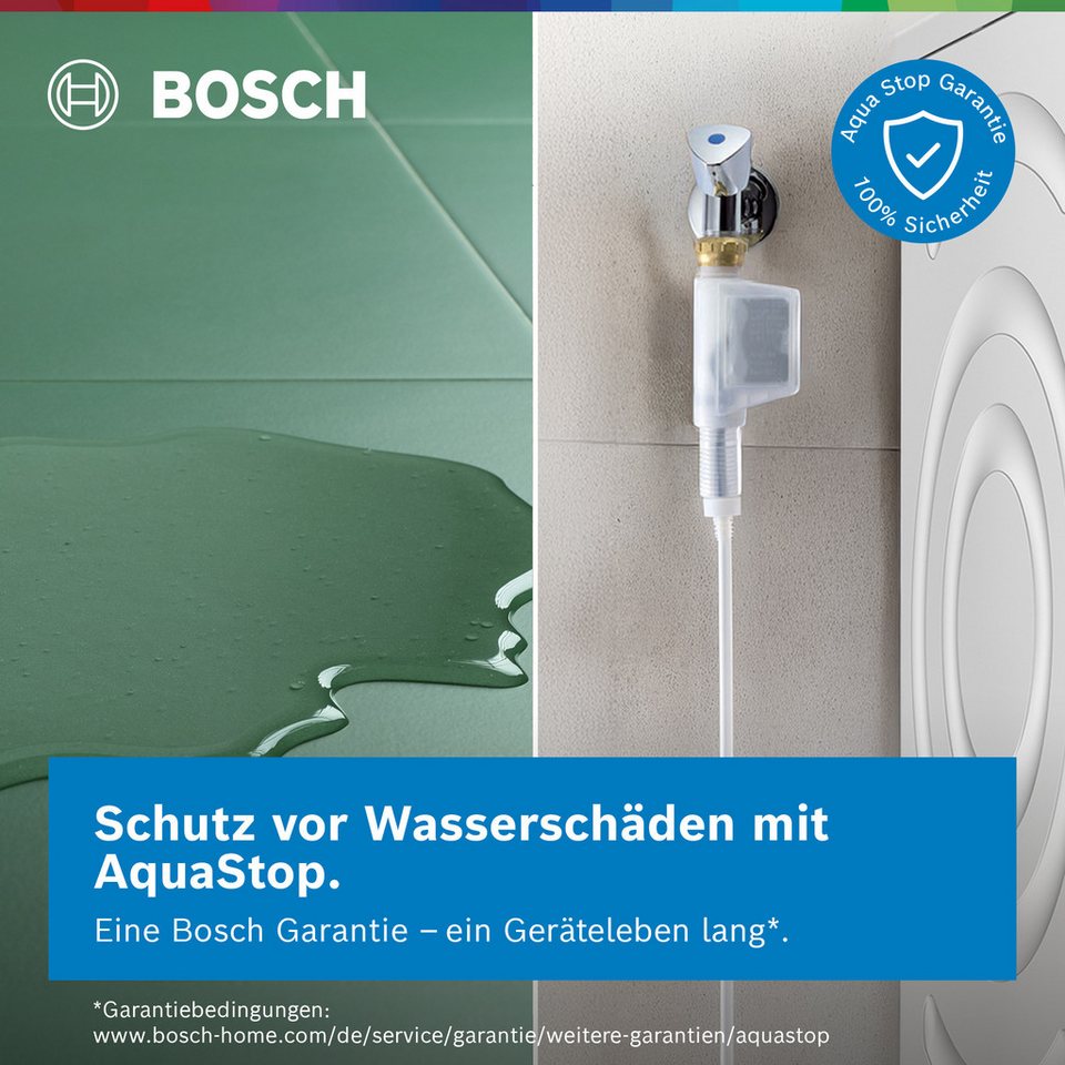 BOSCH Waschmaschine Serie 6 WUU28T70 unterbaufähig, Speed Perfect, Hygiene Plus, großes LED-Display ... mehr