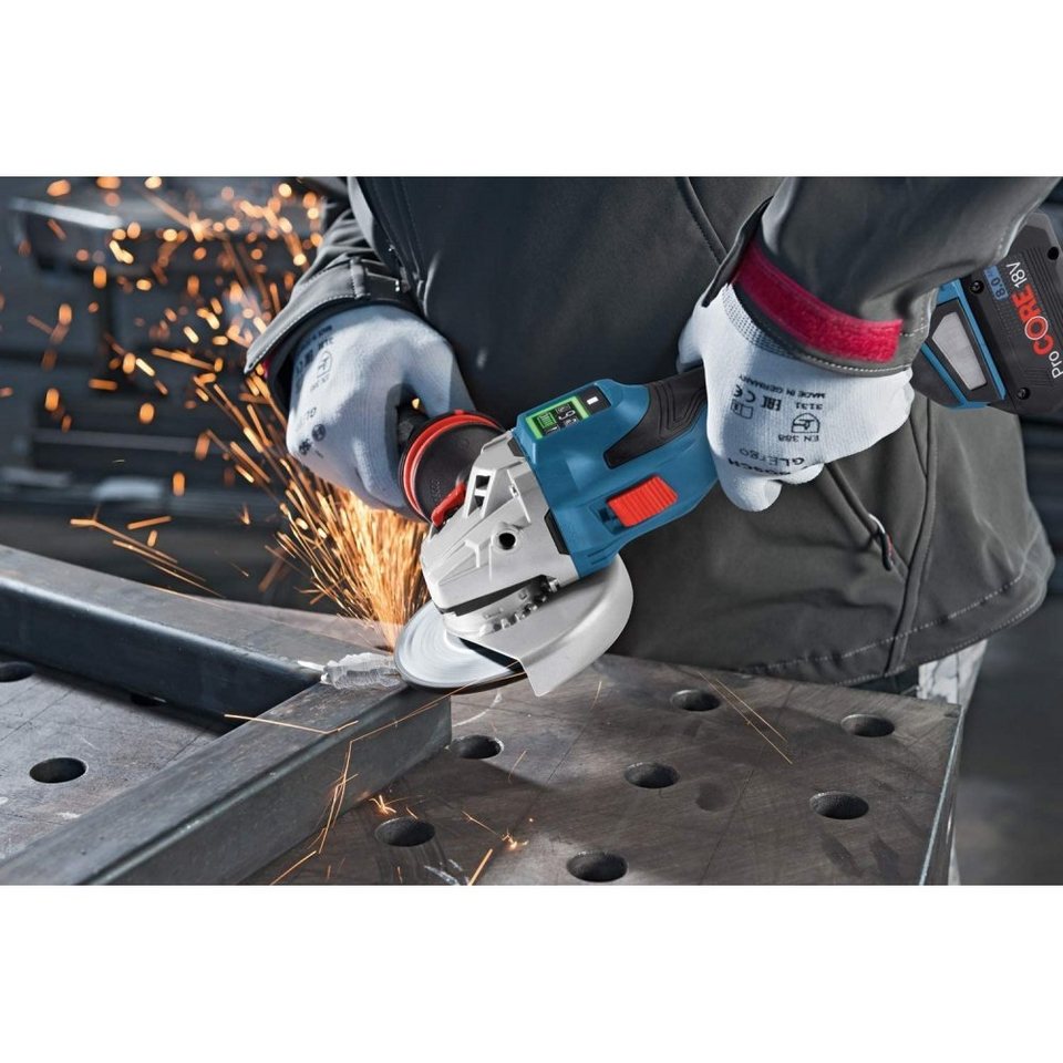 BOSCH Akku-Winkelschleifer BITURBO GWS 18V-15 SC solo - Akku-Winkelschleifer - blau/schwarz ... mehr