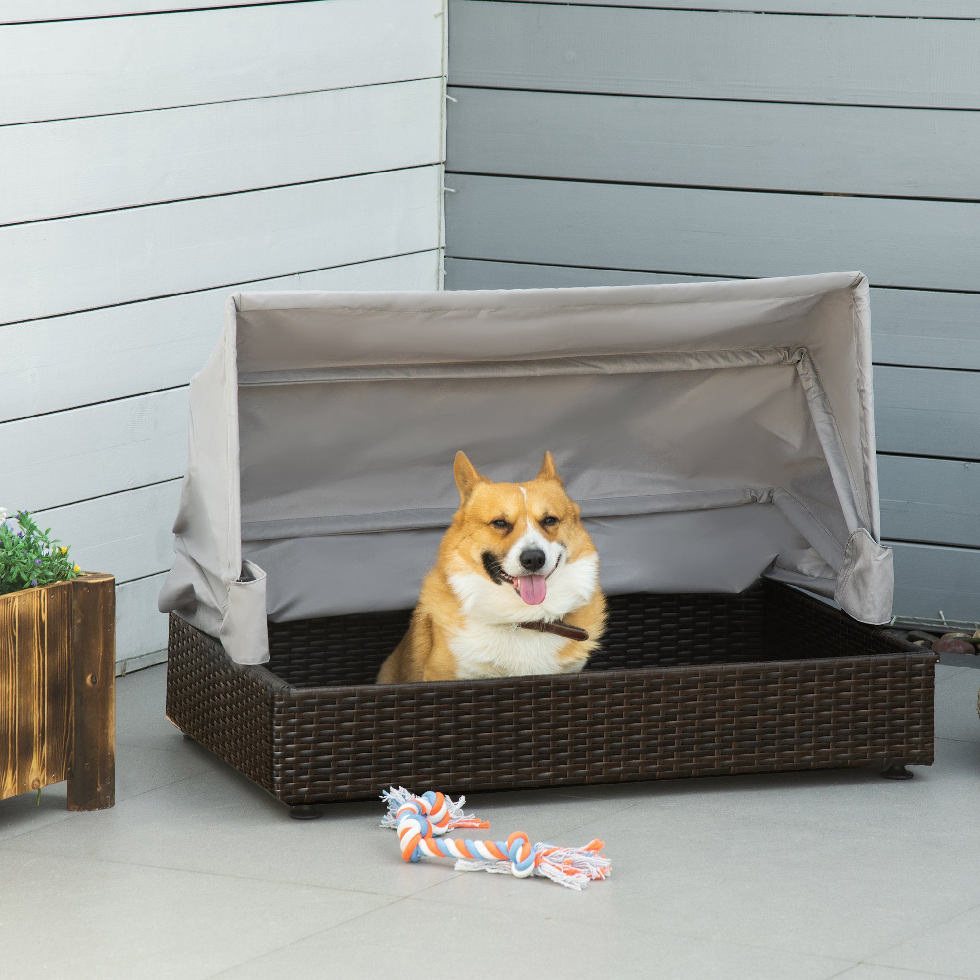 PawHut Hundehütte Hundehütte