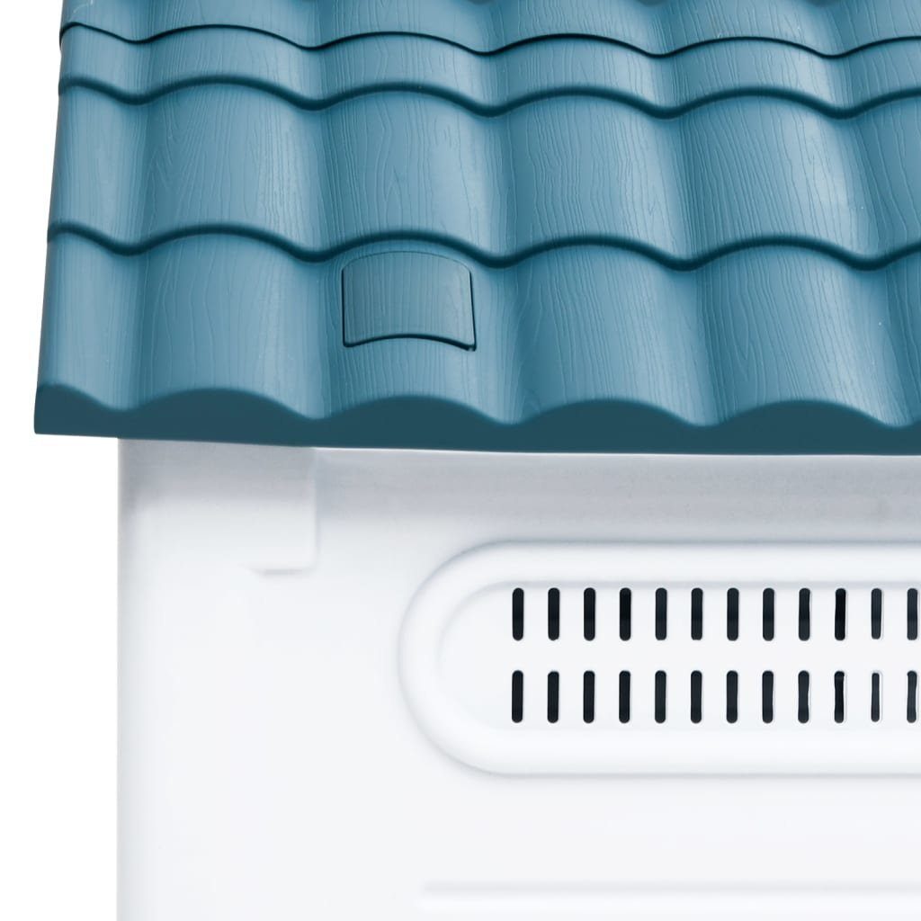 vidaXL Hundehütte Hundehütte Blau 57x68x66 cm Polypropylen