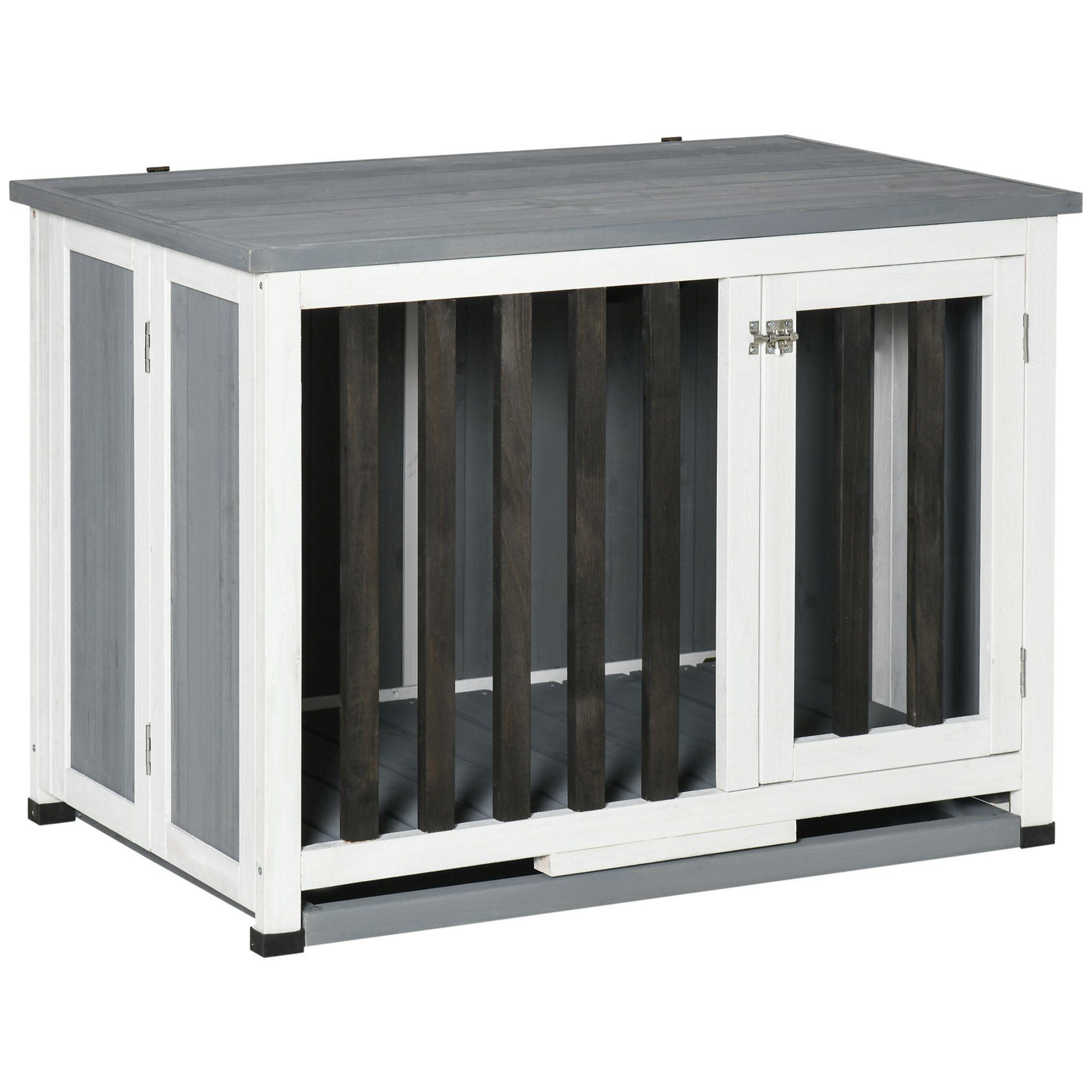 PawHut Hundehütte Hundekäfig, zusammenklappbar