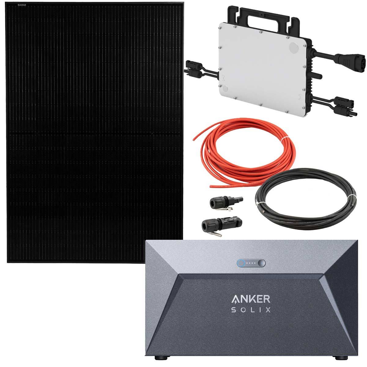 ANKER Balkonkraftwerk mit Speicher E1600, 1,6kWh, 2 x 440W Solarmodule