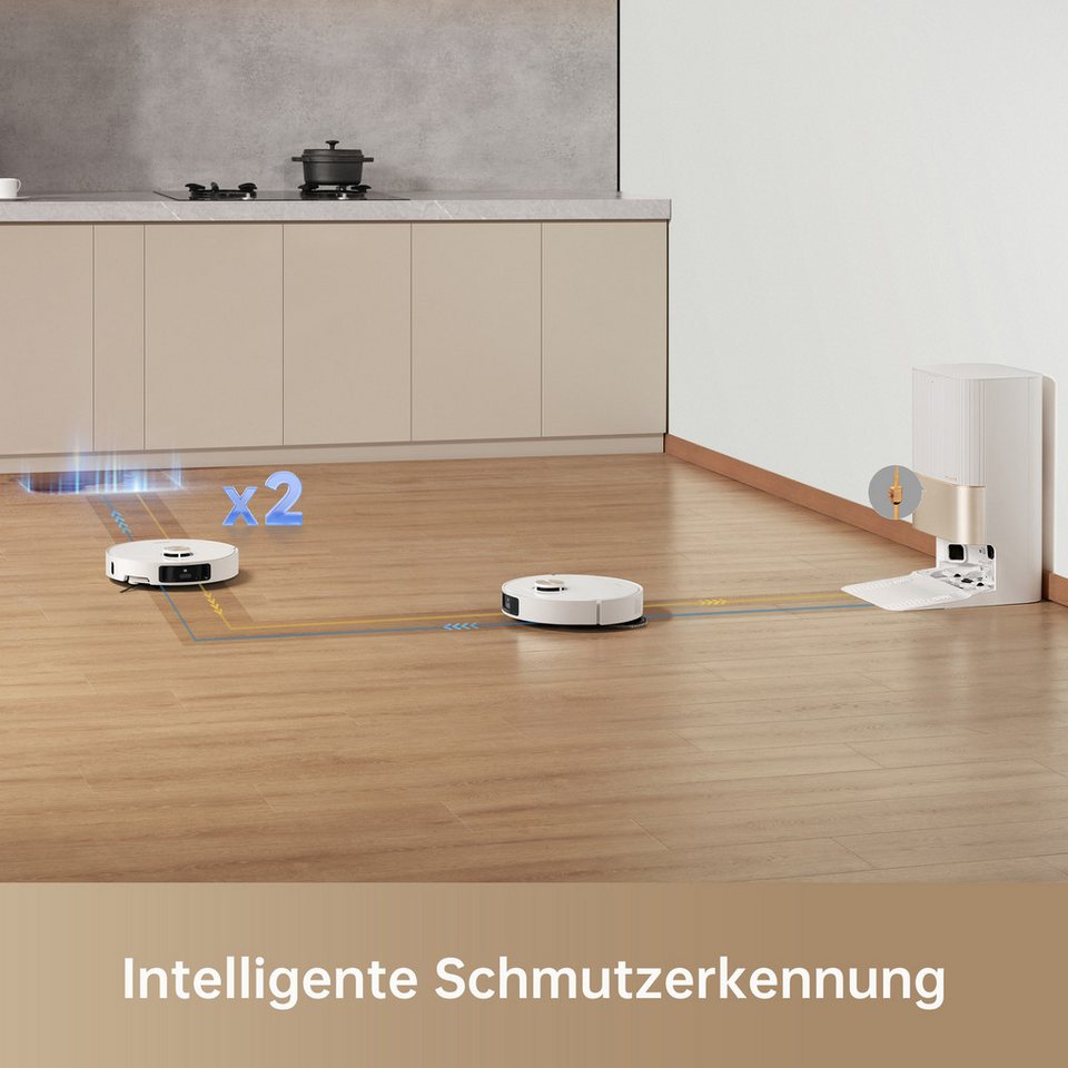 DREAME Saugroboter mit Wischfunktion X40 Ultra Complete Mop Extend, ausfahrbare Seitenbürste, 12.000 Pa Saugleistung ... mehr